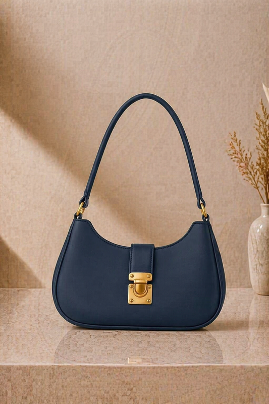 Blue Moon Lock Shoulder Bag