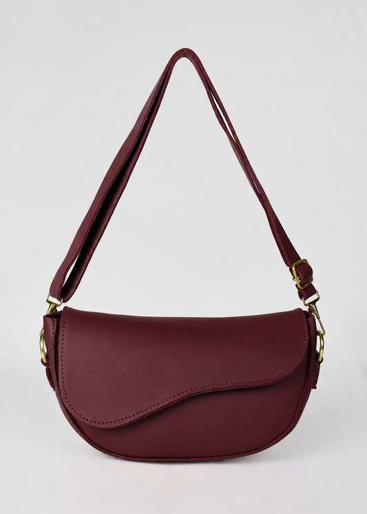 Maroon Cherry Moon Bag